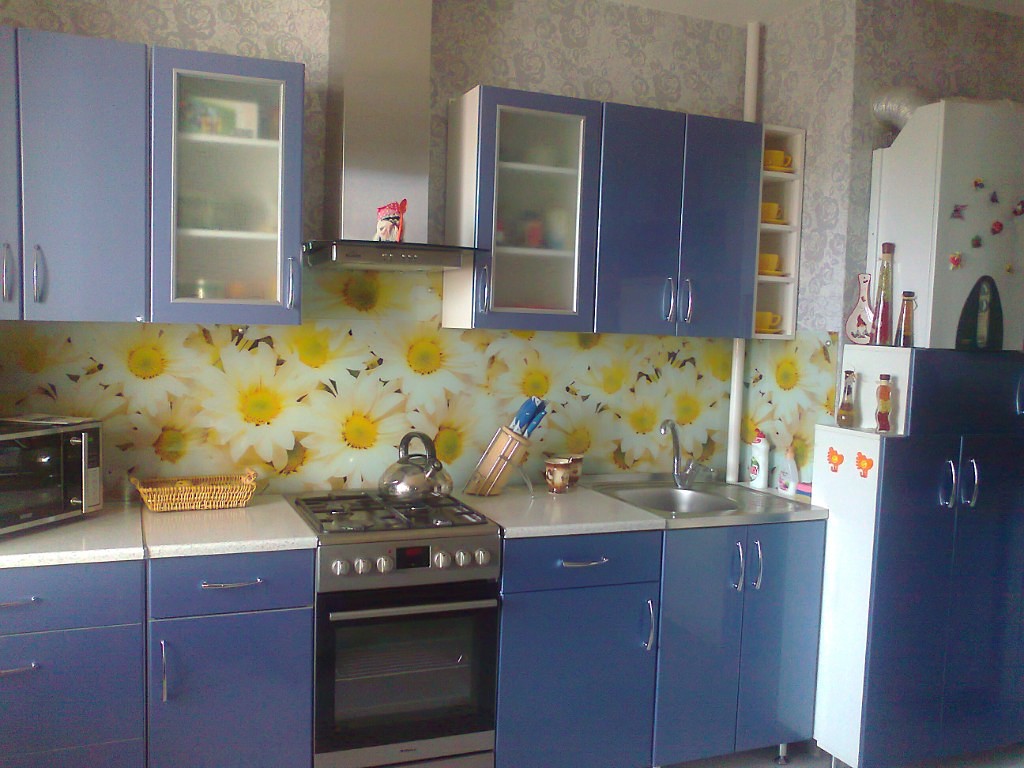 Голубая кухня - 99 фото новинок современного дизайна кухни в голубых цветах